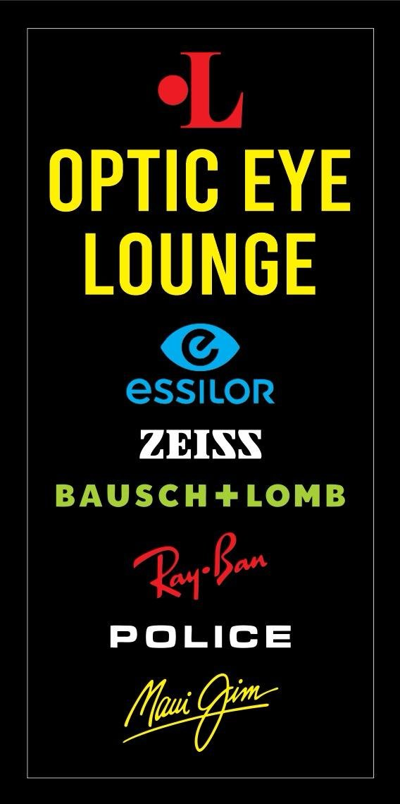 Optic Eye Lounge brand sign